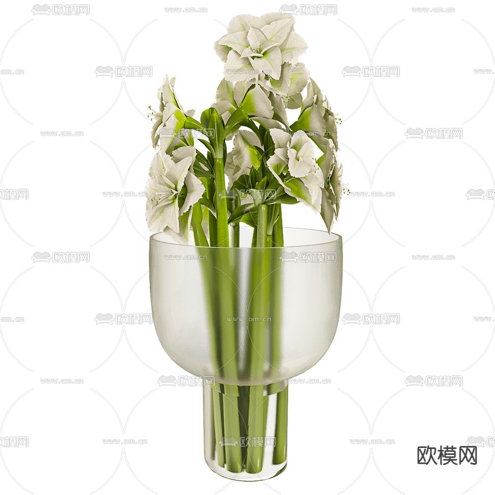 Gejst 花瓶 玻璃器皿3d模型下载（渲染图2）