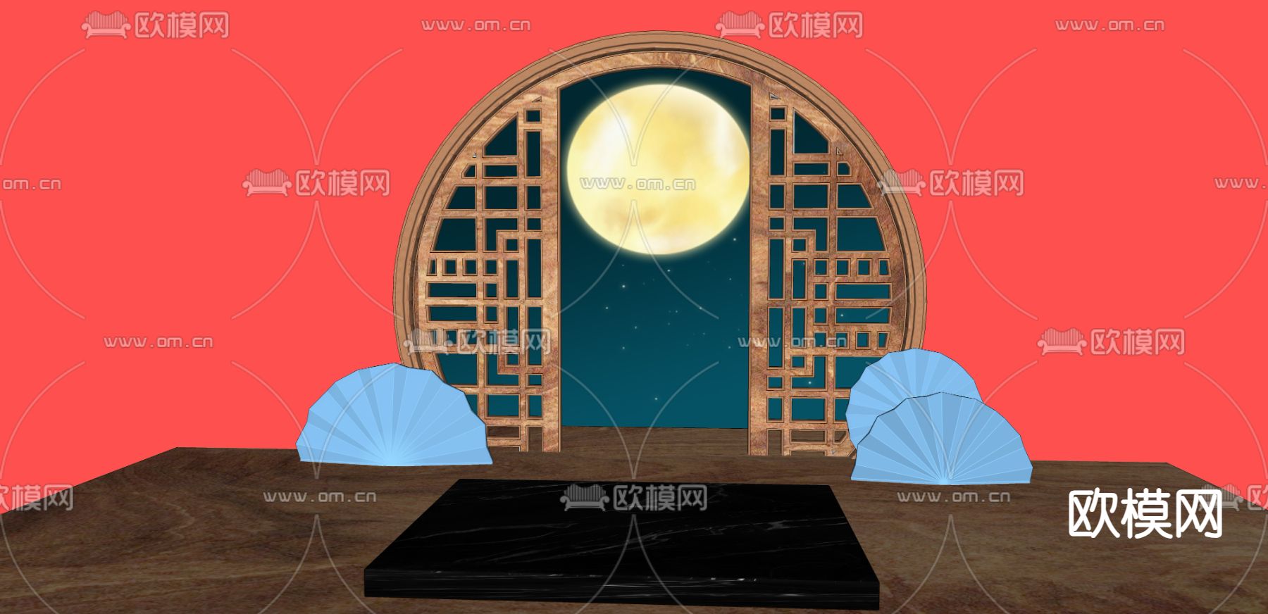 陈设 淘宝电商美陈su模型下载（渲染图2）