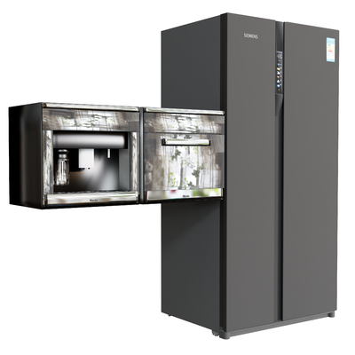  冰箱 烤箱 蒸箱 双开门冰箱su模型 