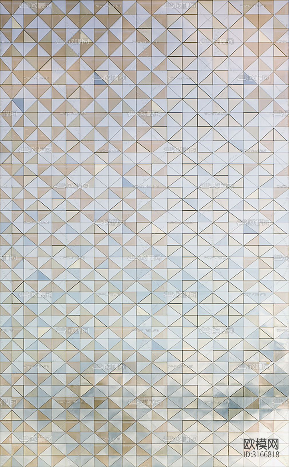 灰色现代简约三角地毯贴图下载