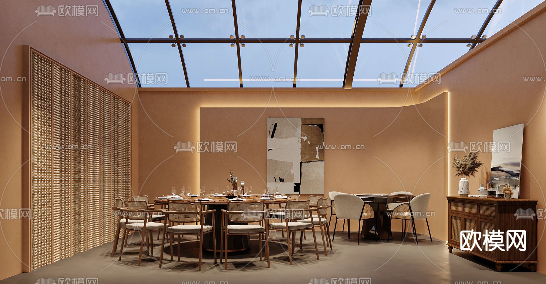北欧茶餐厅 餐饮店3d模型下载（渲染图3）