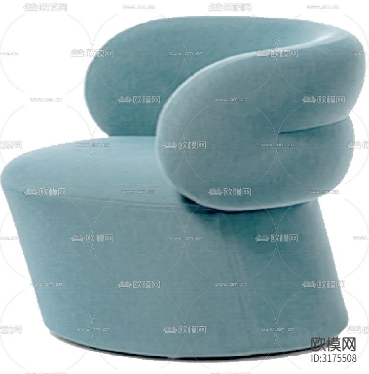 现代家具椅子CAD家具设计图纸cad大样图下载（渲染图1）