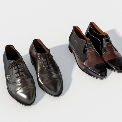  名牌皮鞋su模型 