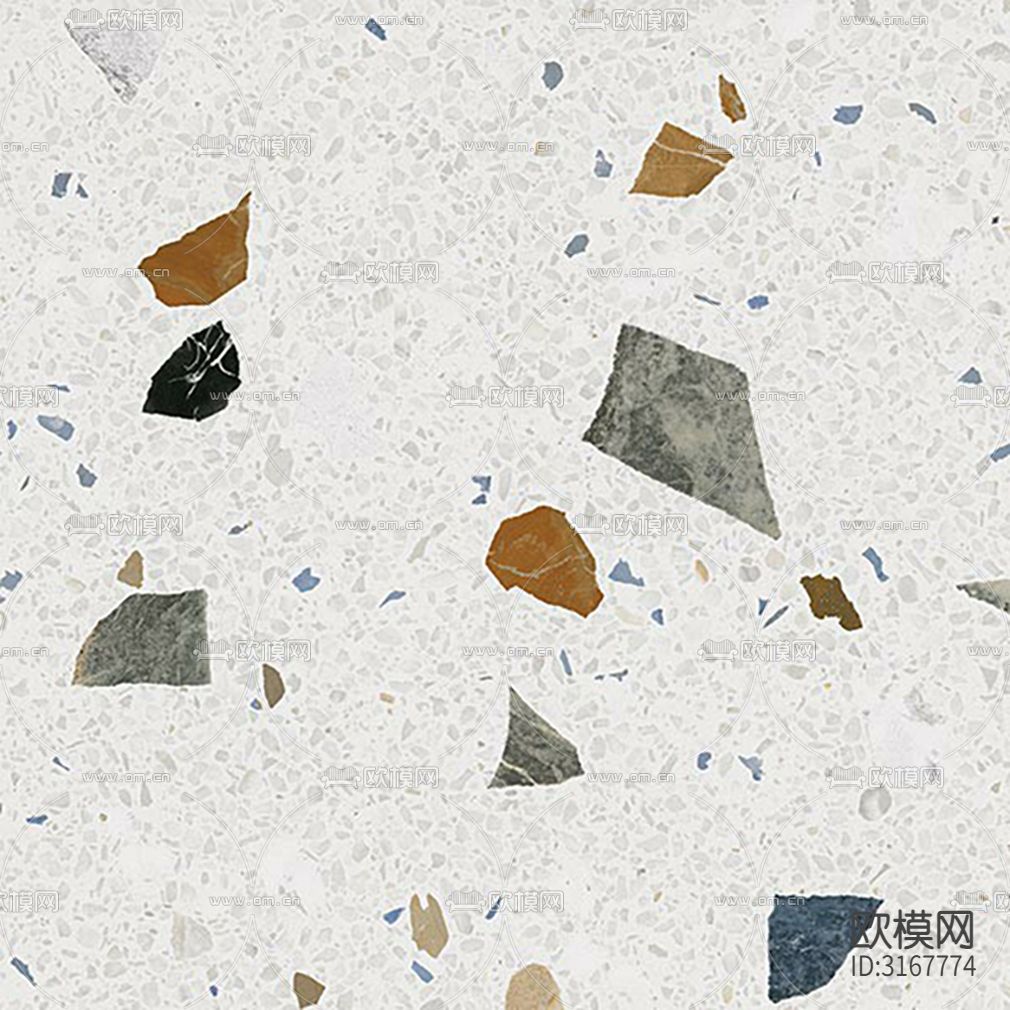 灰色水磨石贴图下载（渲染图2）