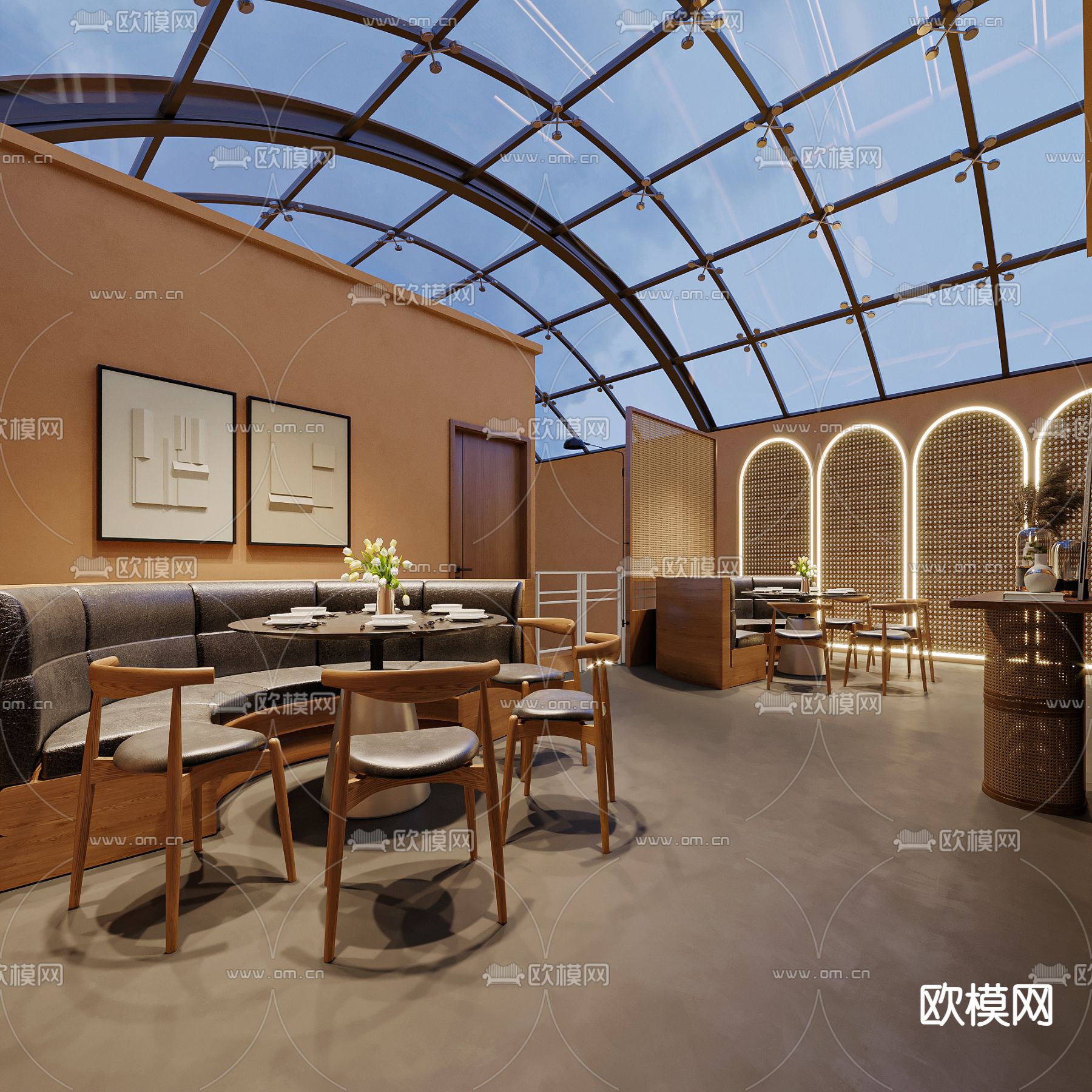 北欧茶餐厅 餐饮店3d模型下载（渲染图4）