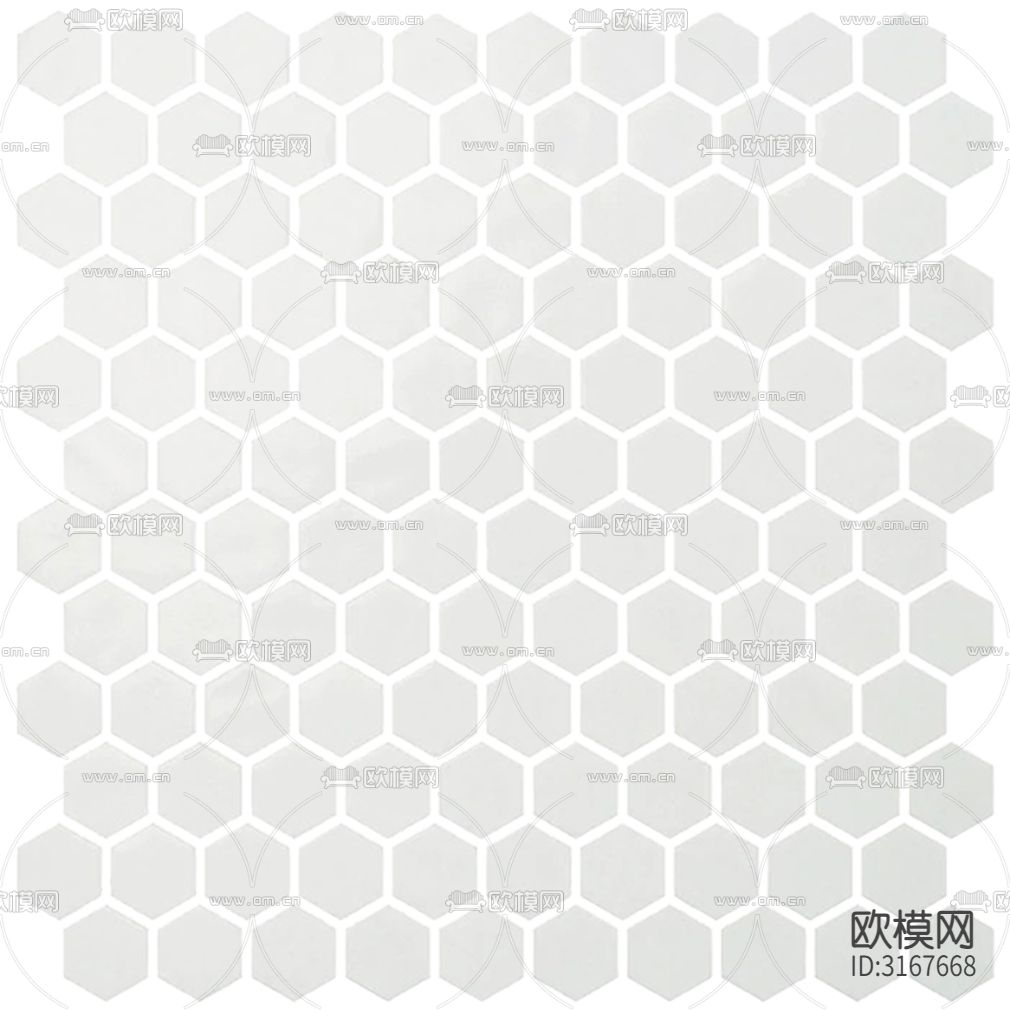 白色拼花六角马赛克贴图下载