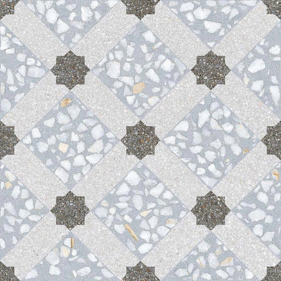  灰色水磨石拼花贴图 