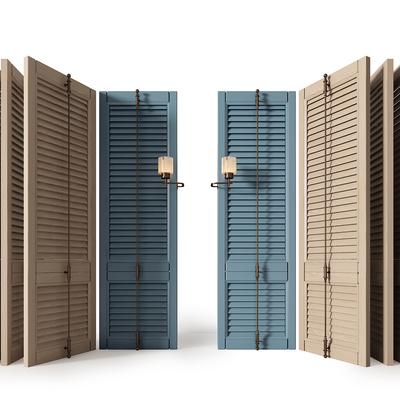  屏风 隔断su模型 