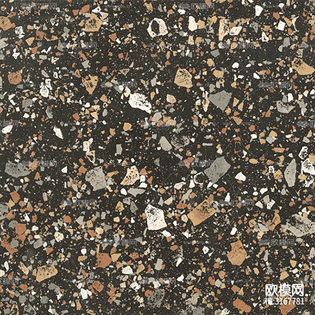 黑色水磨石贴图下载