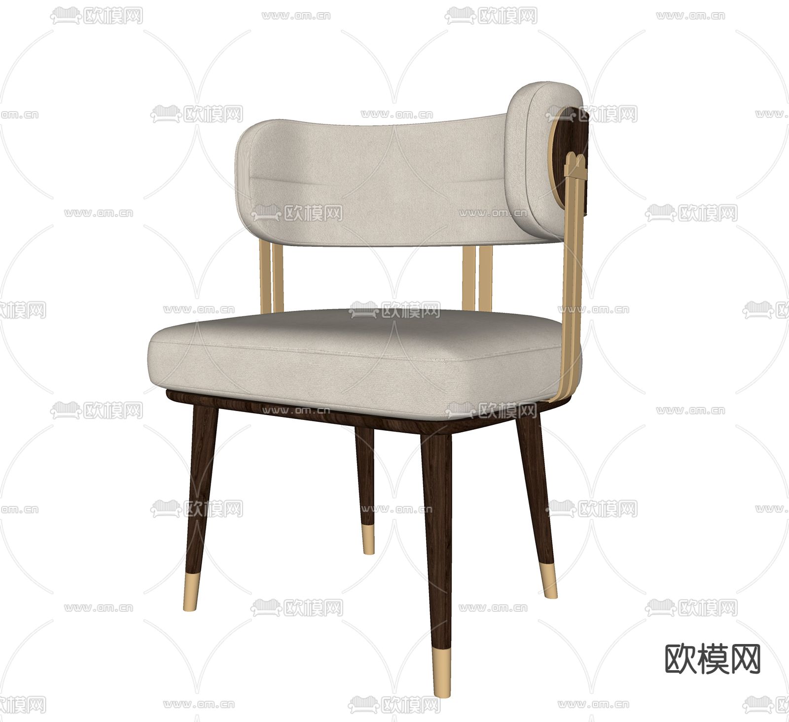 Cassina单椅 餐椅su模型下载（渲染图1）