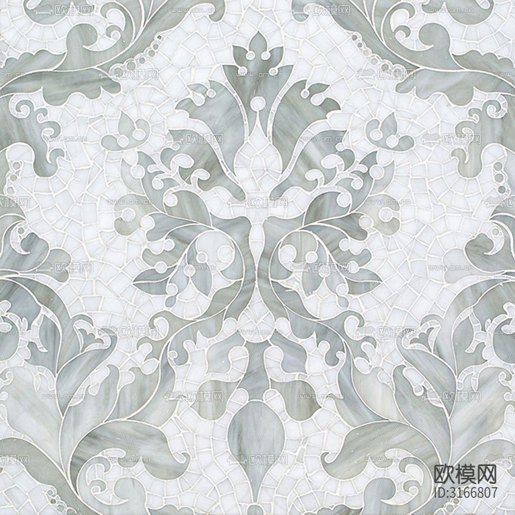 白色艺术马赛克贴图下载