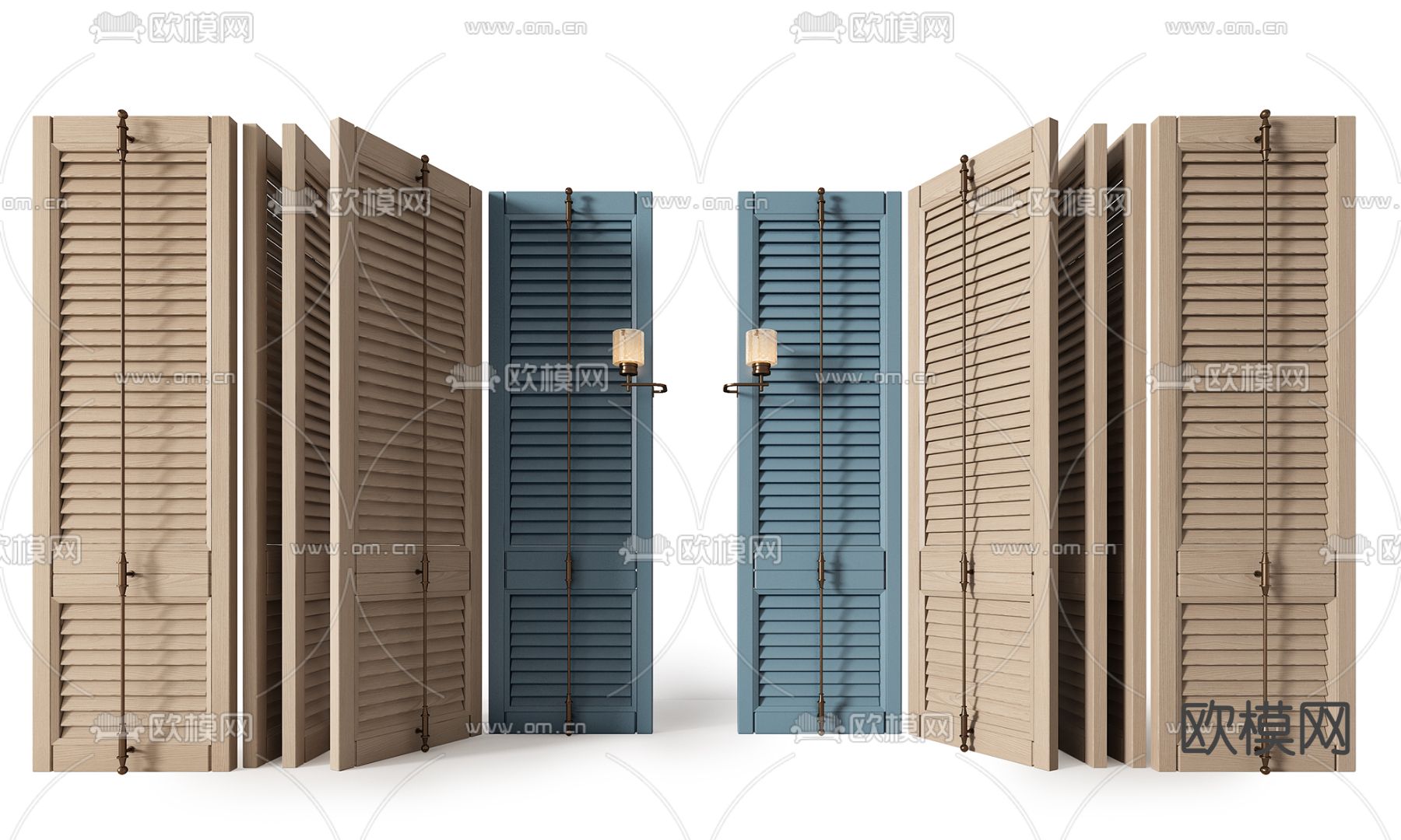 屏风 隔断su模型