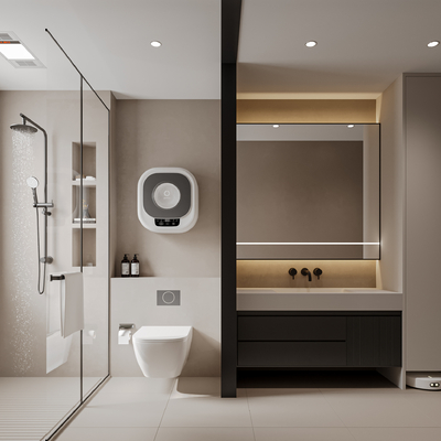  现代卫生间 浴室su模型 