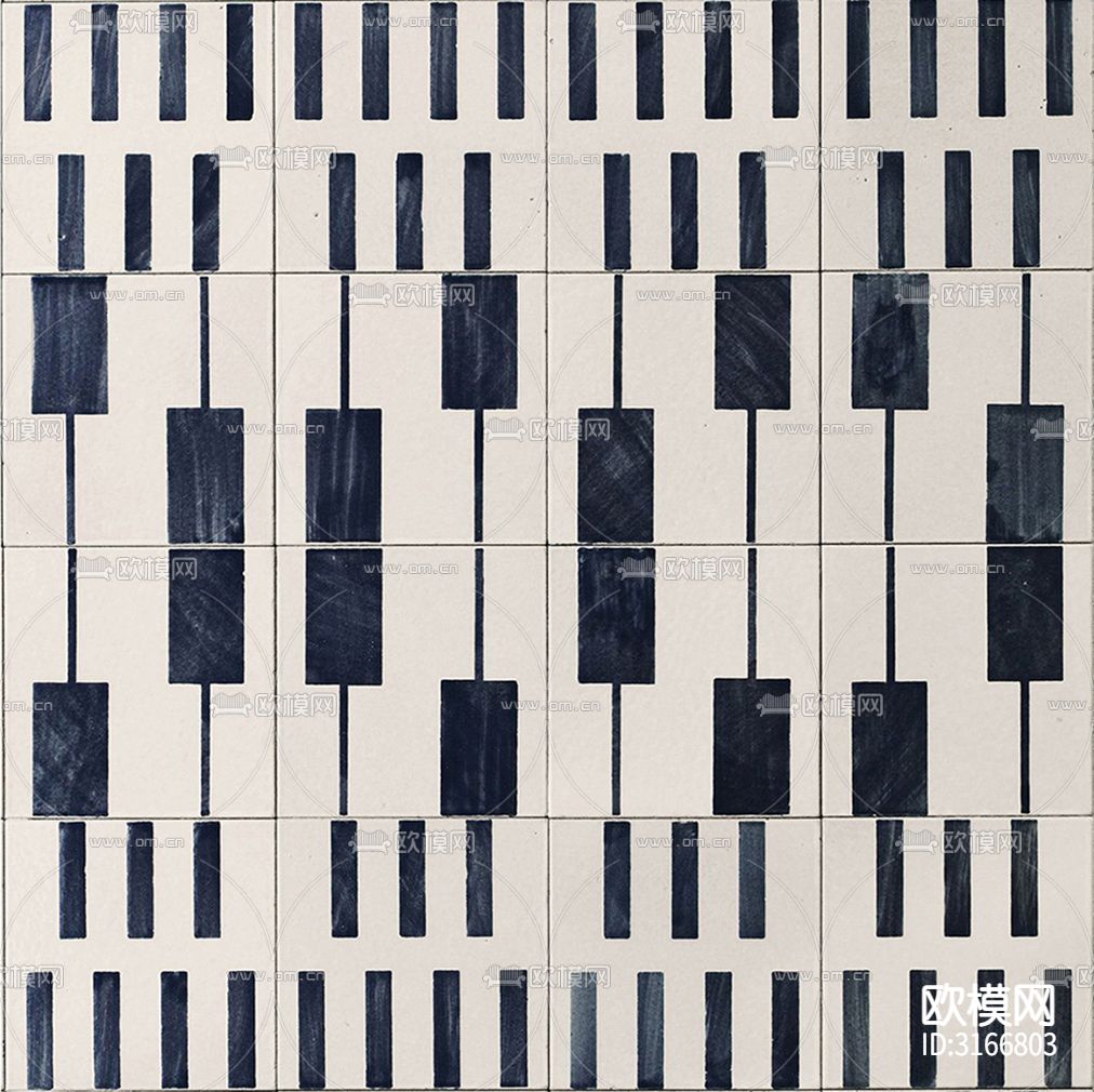 黑白钢琴键花砖贴图下载