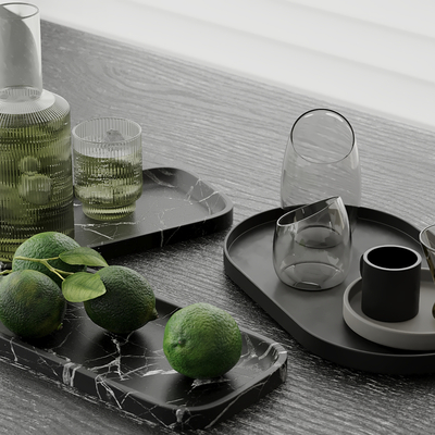  玻璃杯 饮料 酒具 茶具su模型 