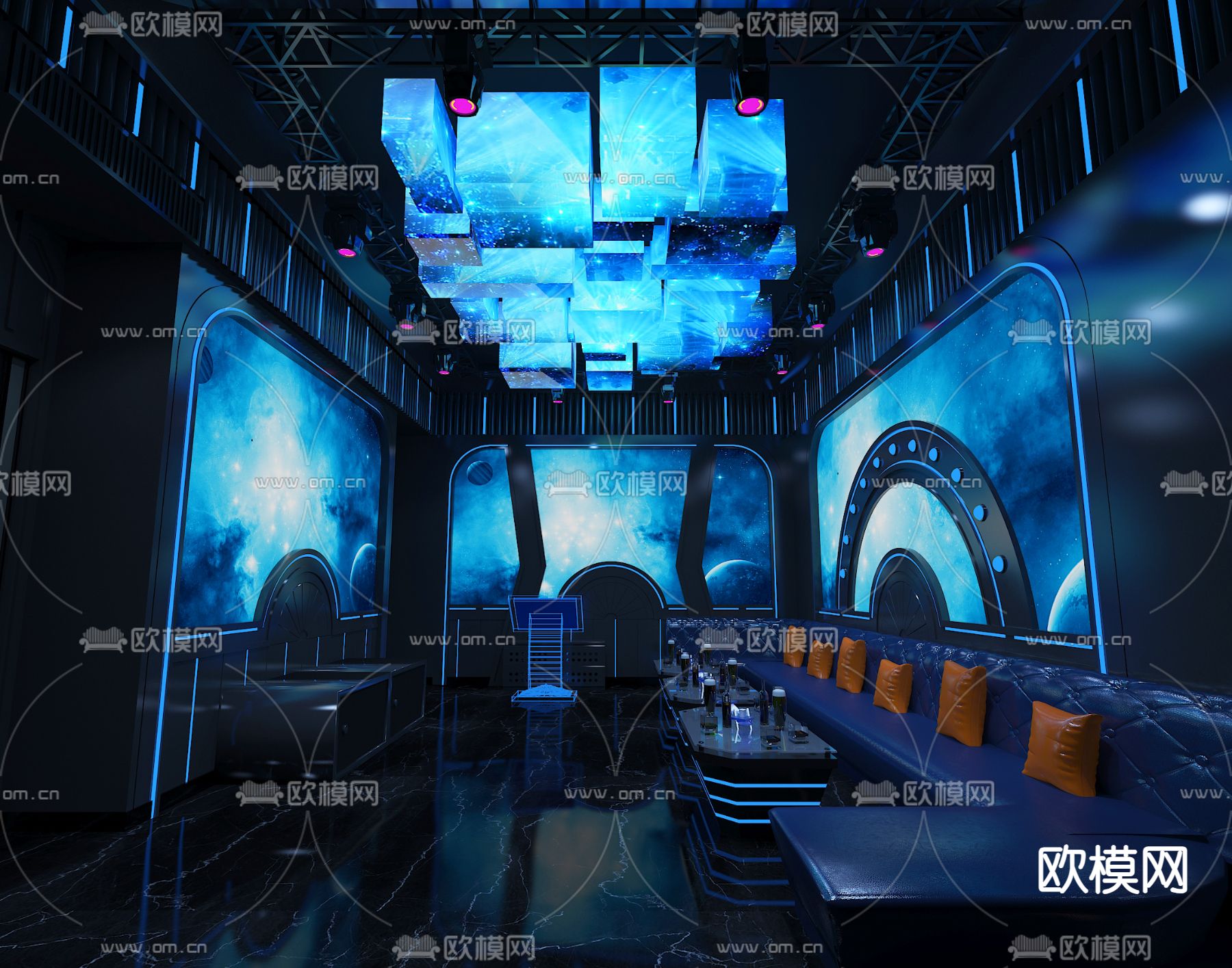 KTV包厢 酒吧 夜总会3d模型下载