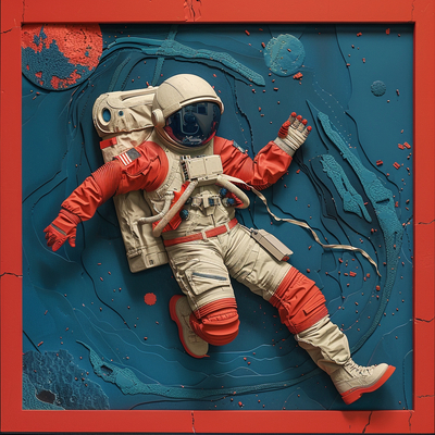  儿童房挂画 太空壁纸画贴图 