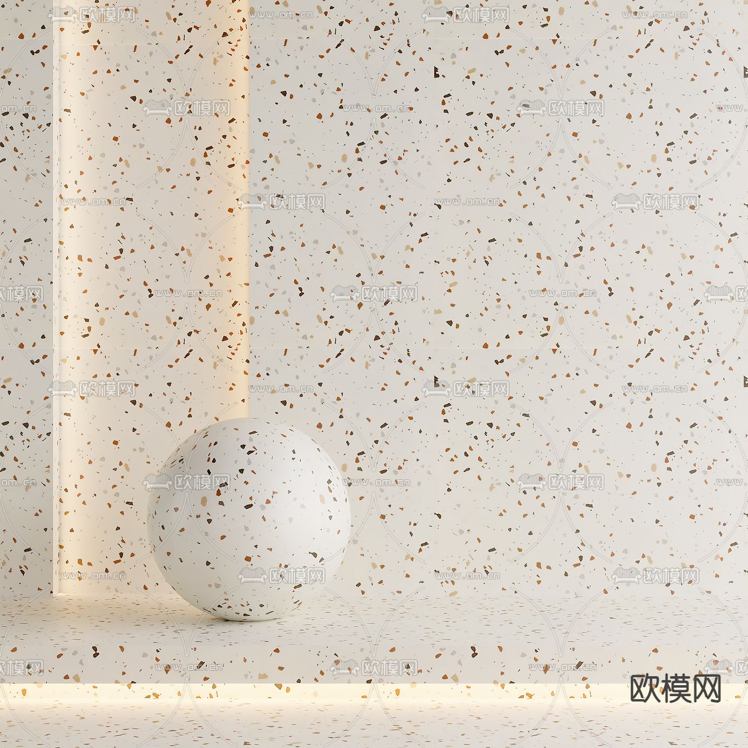 现代水磨石3d模型下载