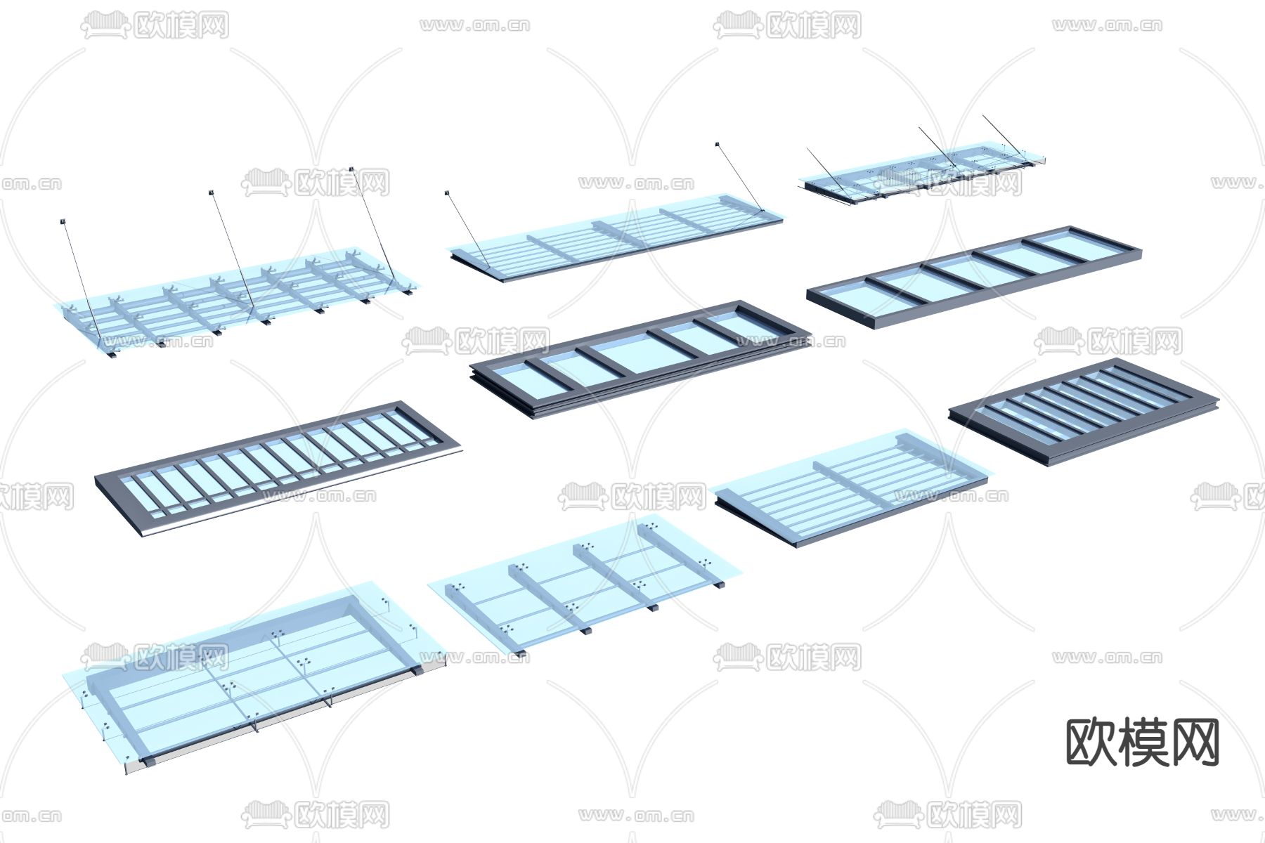 雨搭 雨棚3d模型下载