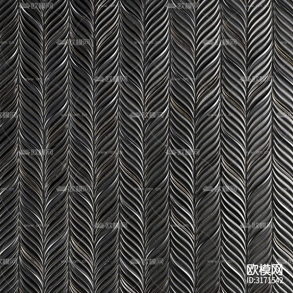 黑色艺术卫浴马赛克贴图下载（渲染图2）