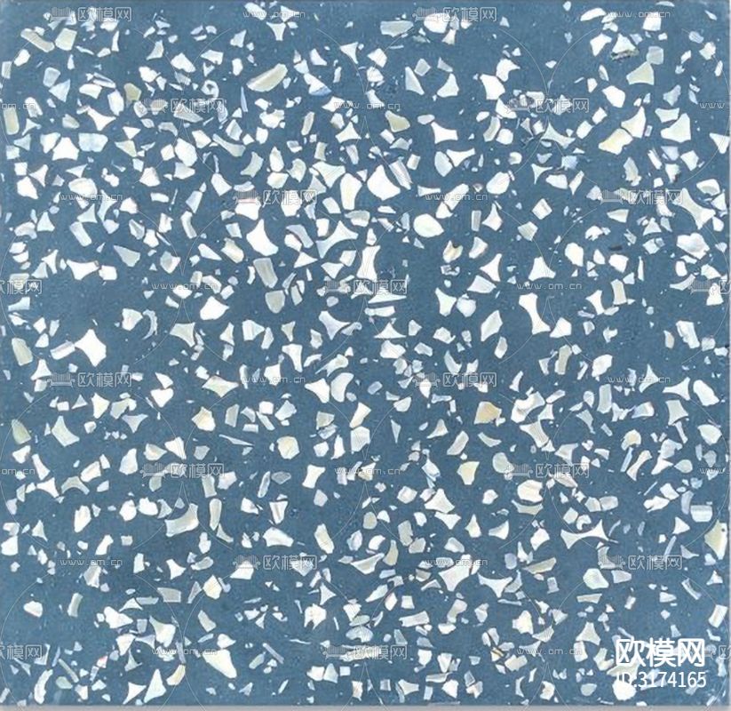 蓝色水磨石贴图下载