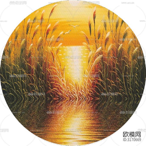 夕阳落日氛围灯夕阳灯贴图下载