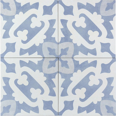  蓝色现代简约花砖贴图 