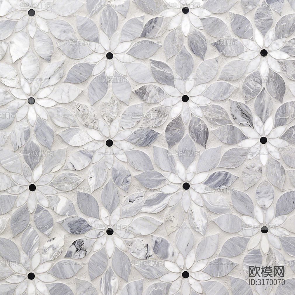 灰色小花马赛克贴图下载