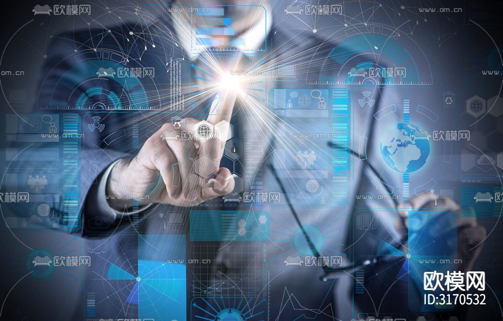 LED屏幕电脑屏幕科技海报贴图