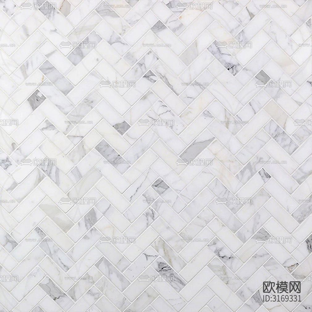 白色大理石材马赛克贴图下载