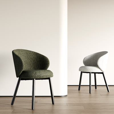 现代椅子 餐椅 单椅su模型