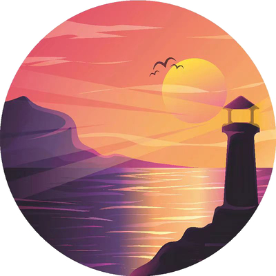  夕阳落日氛围灯夕阳灯贴图 