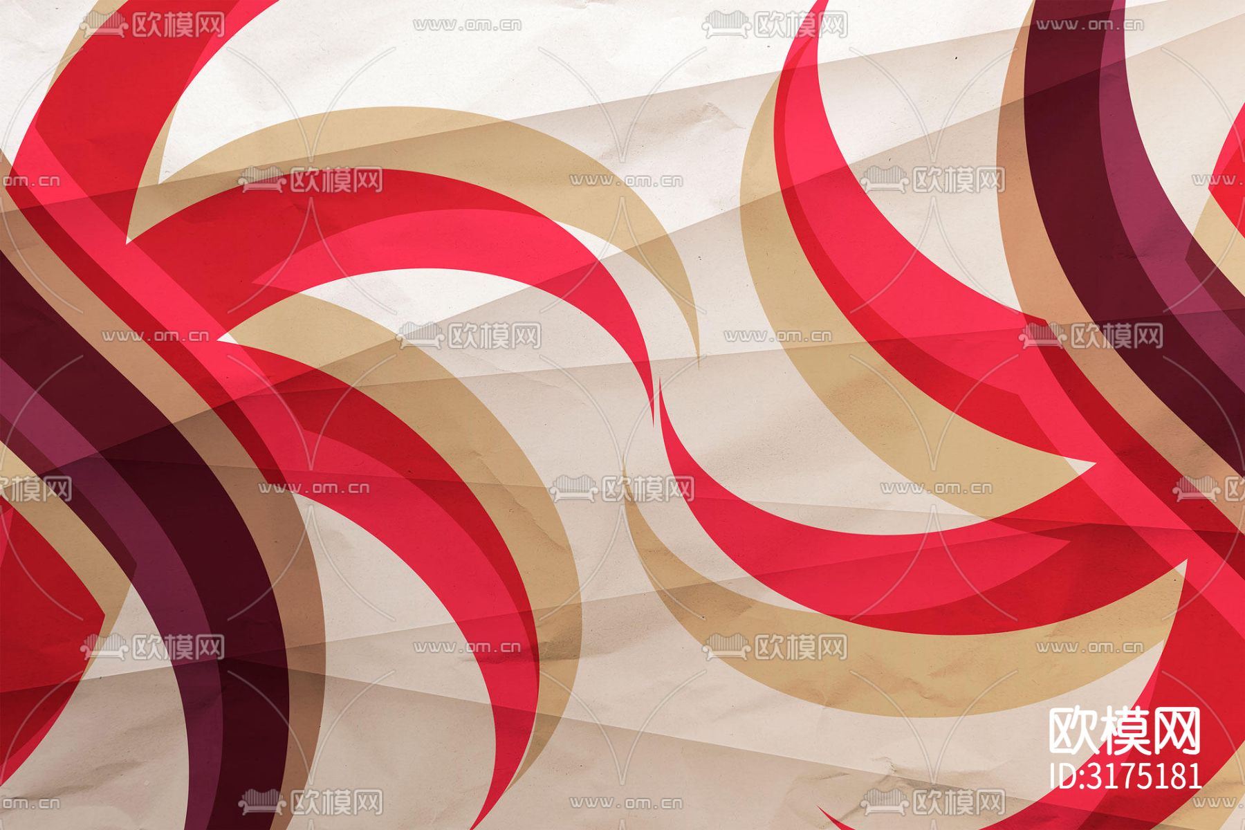 红色几何壁纸贴图下载