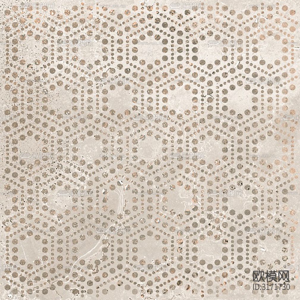 灰色现代简约花砖贴图下载（渲染图4）