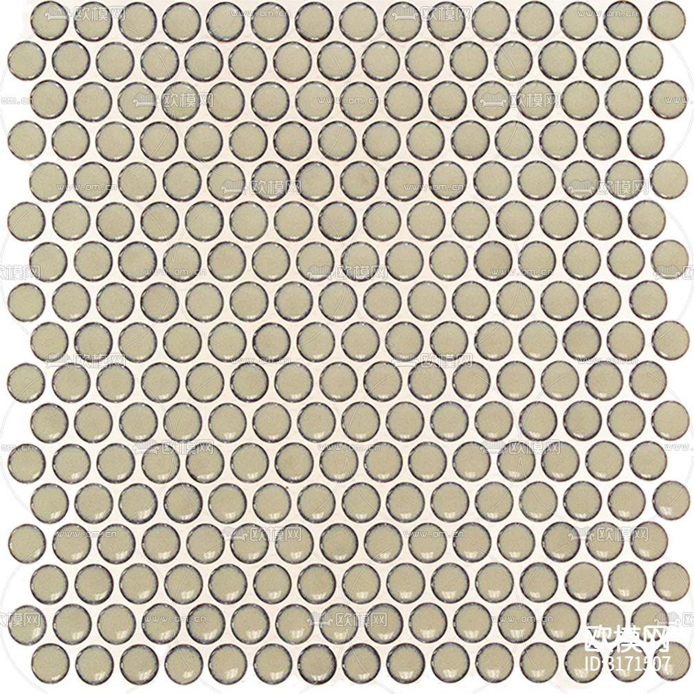 灰色圆形瓷砖马赛克贴图下载