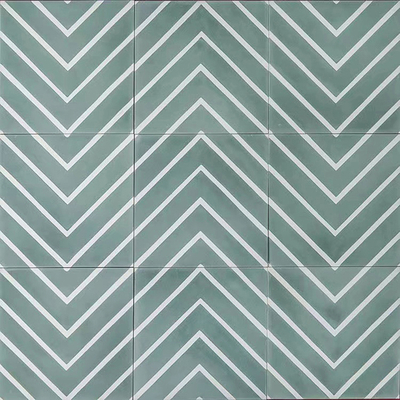  绿色现代简约花砖 拼花地砖贴图 