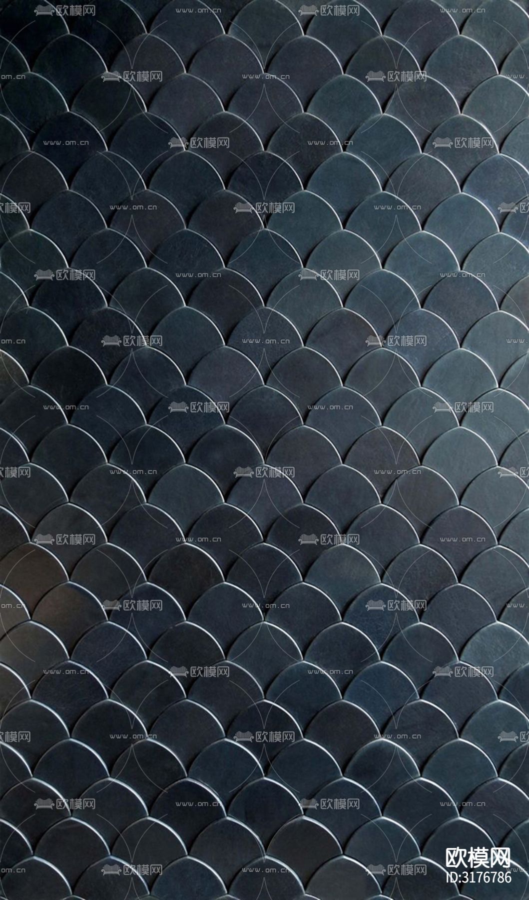 黑色艺术马赛克贴图下载（渲染图2）