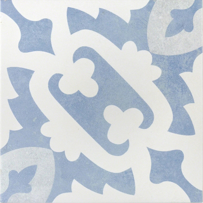  蓝色现代简约花砖贴图 