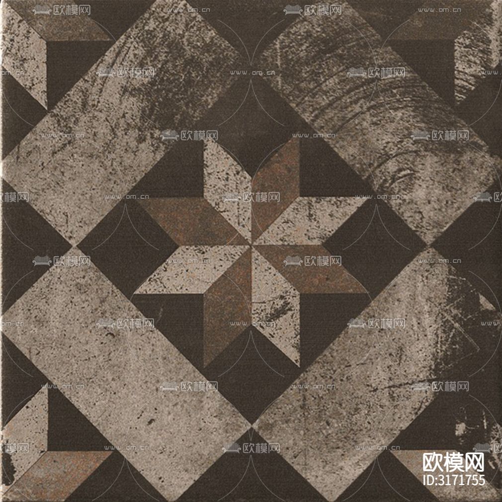灰色欧式花砖贴图下载（渲染图9）