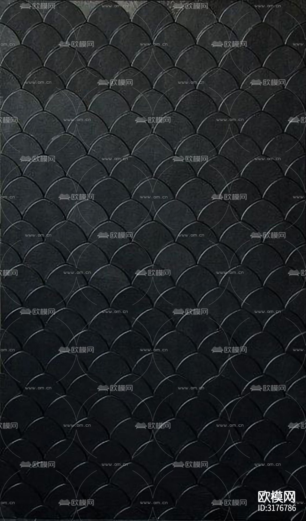 黑色艺术马赛克贴图下载（渲染图1）