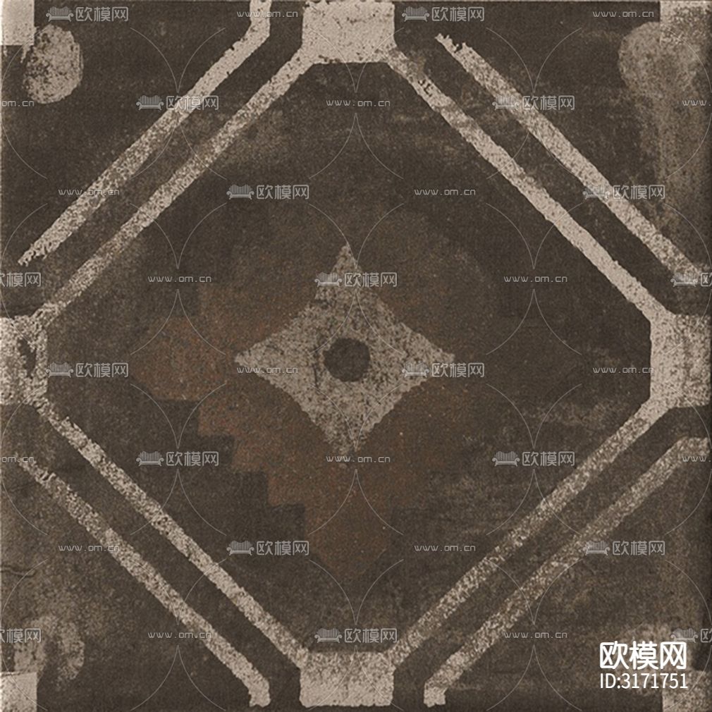 灰色欧式花砖贴图下载（渲染图9）