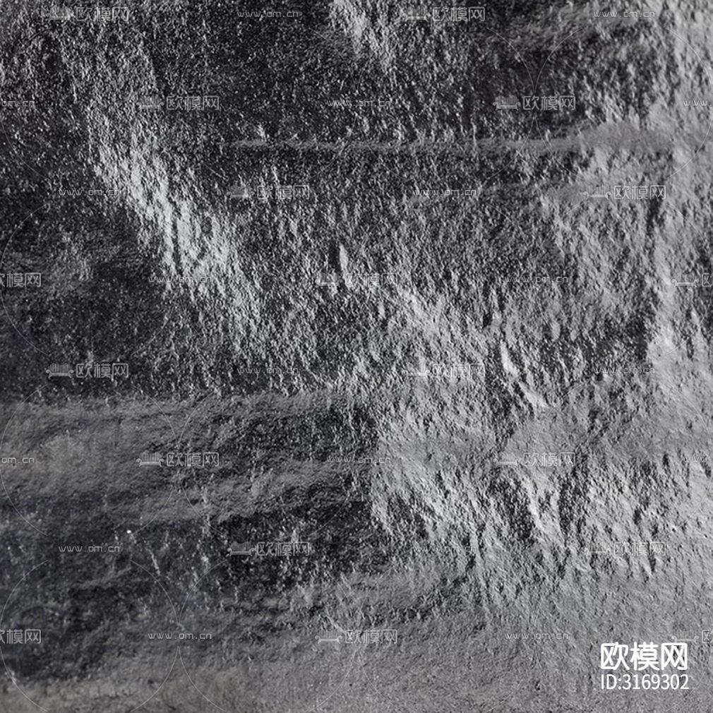 黑色石材纹小方砖格子砖贴图下载（渲染图2）