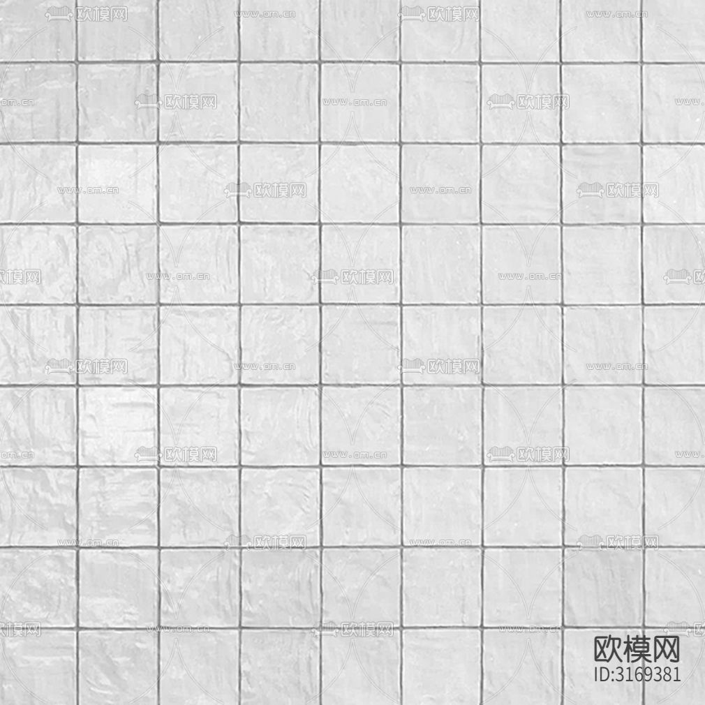 白色石材纹小方砖贴图下载（渲染图3）