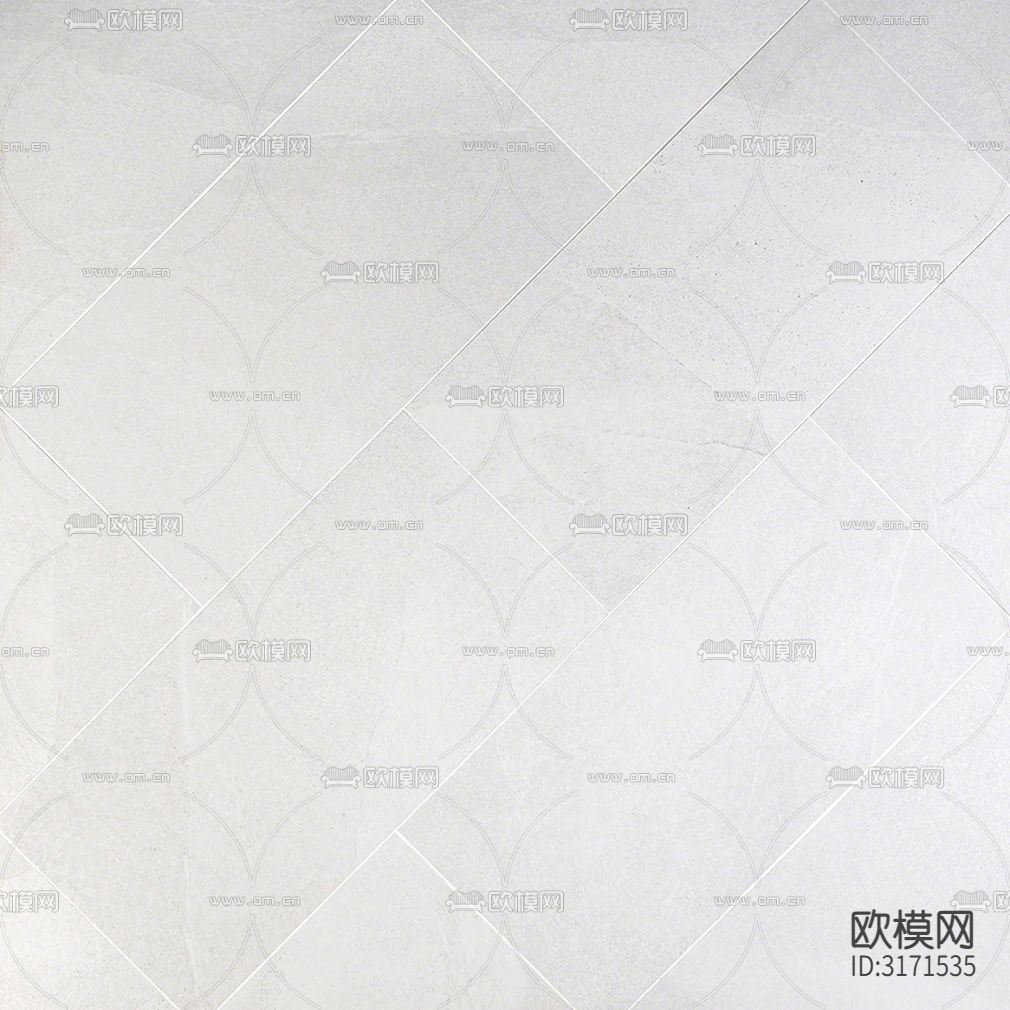 白色石材纹瓷砖贴图下载（渲染图4）