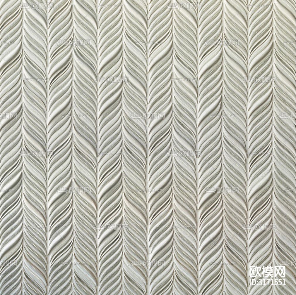 白色艺术卫浴马赛克贴图下载（渲染图3）