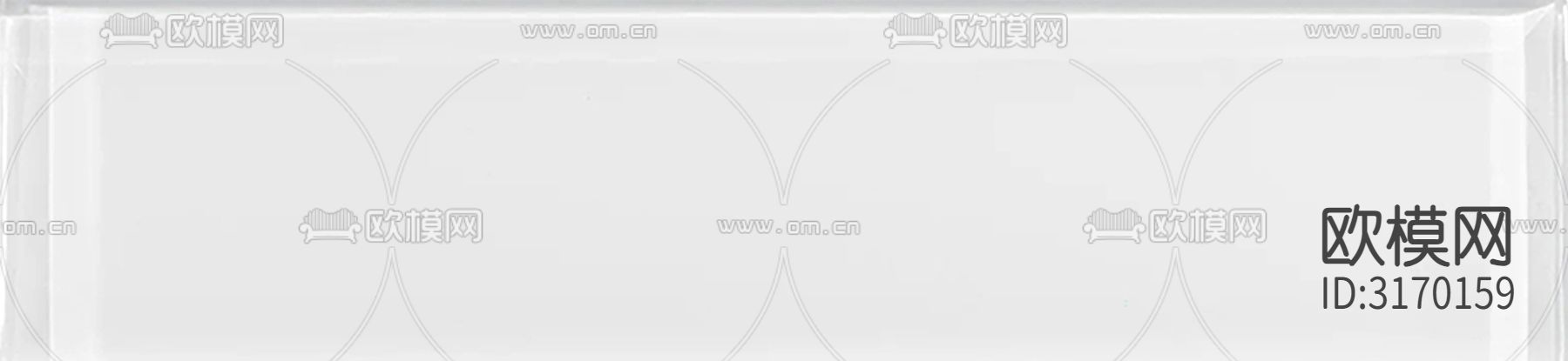 白色玻璃砖长条砖条形砖贴图下载（渲染图1）