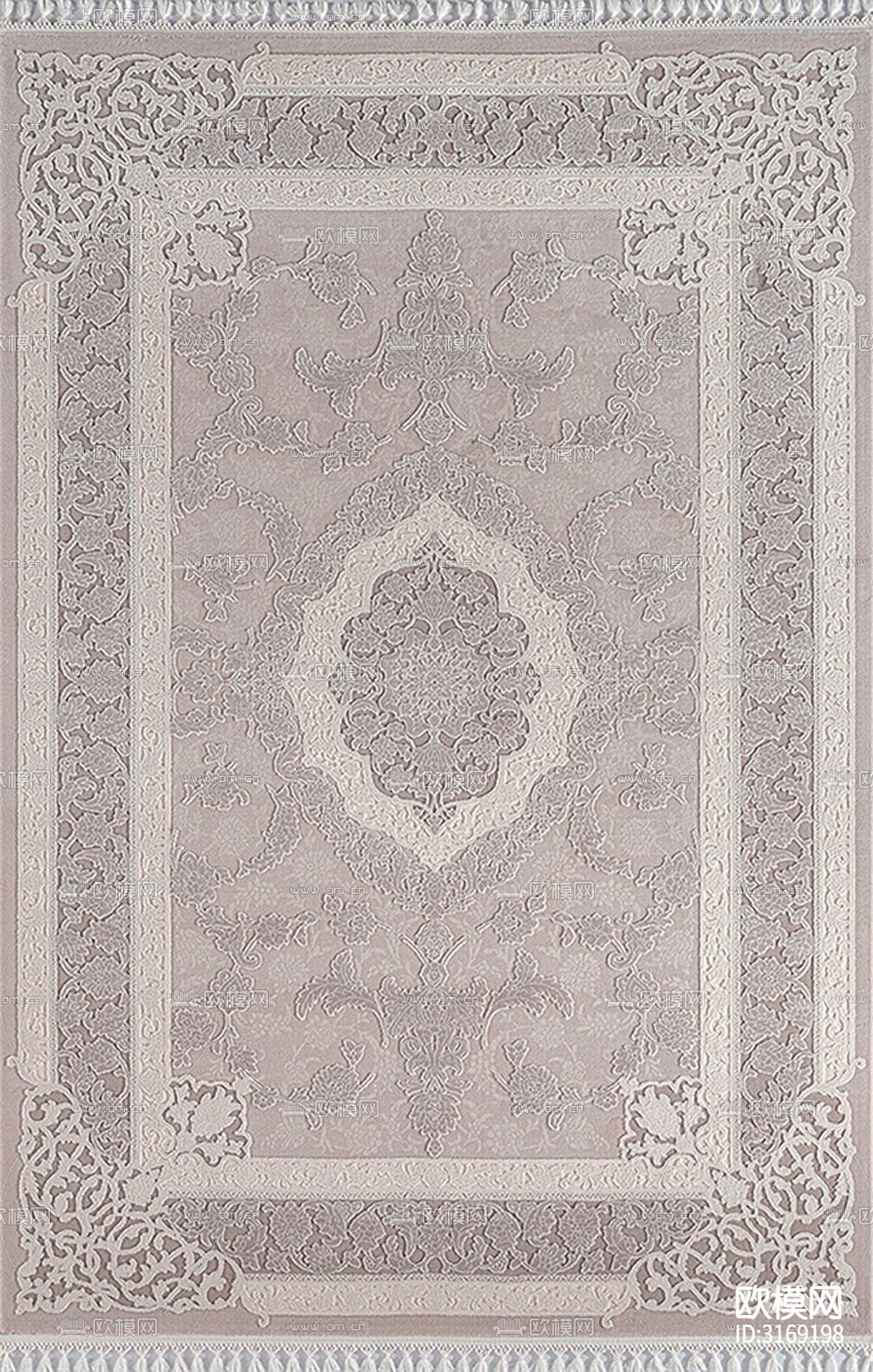 灰色新中式豪华地毯贴图下载（渲染图4）