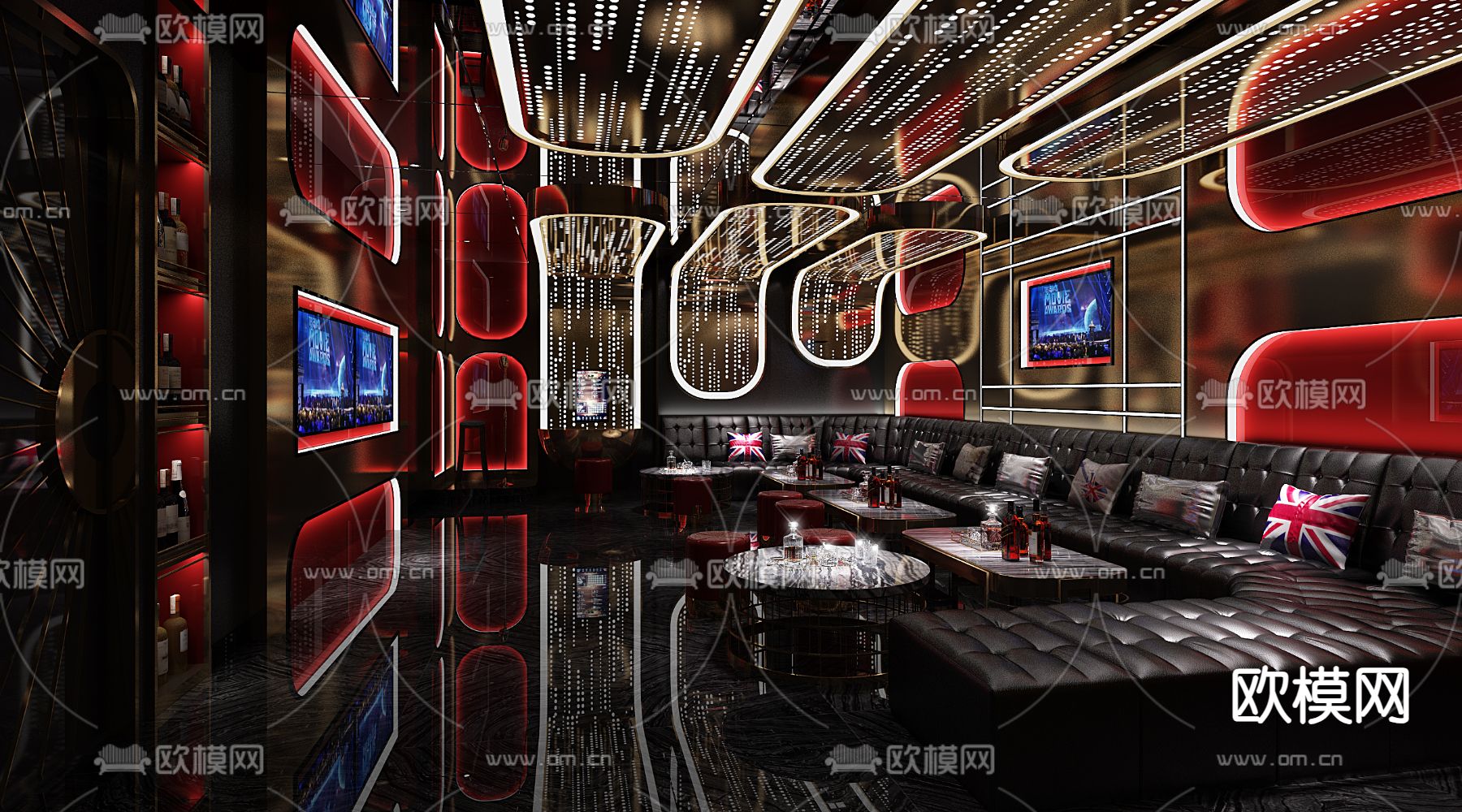 KTV包厢 夜总会 酒吧3d模型下载