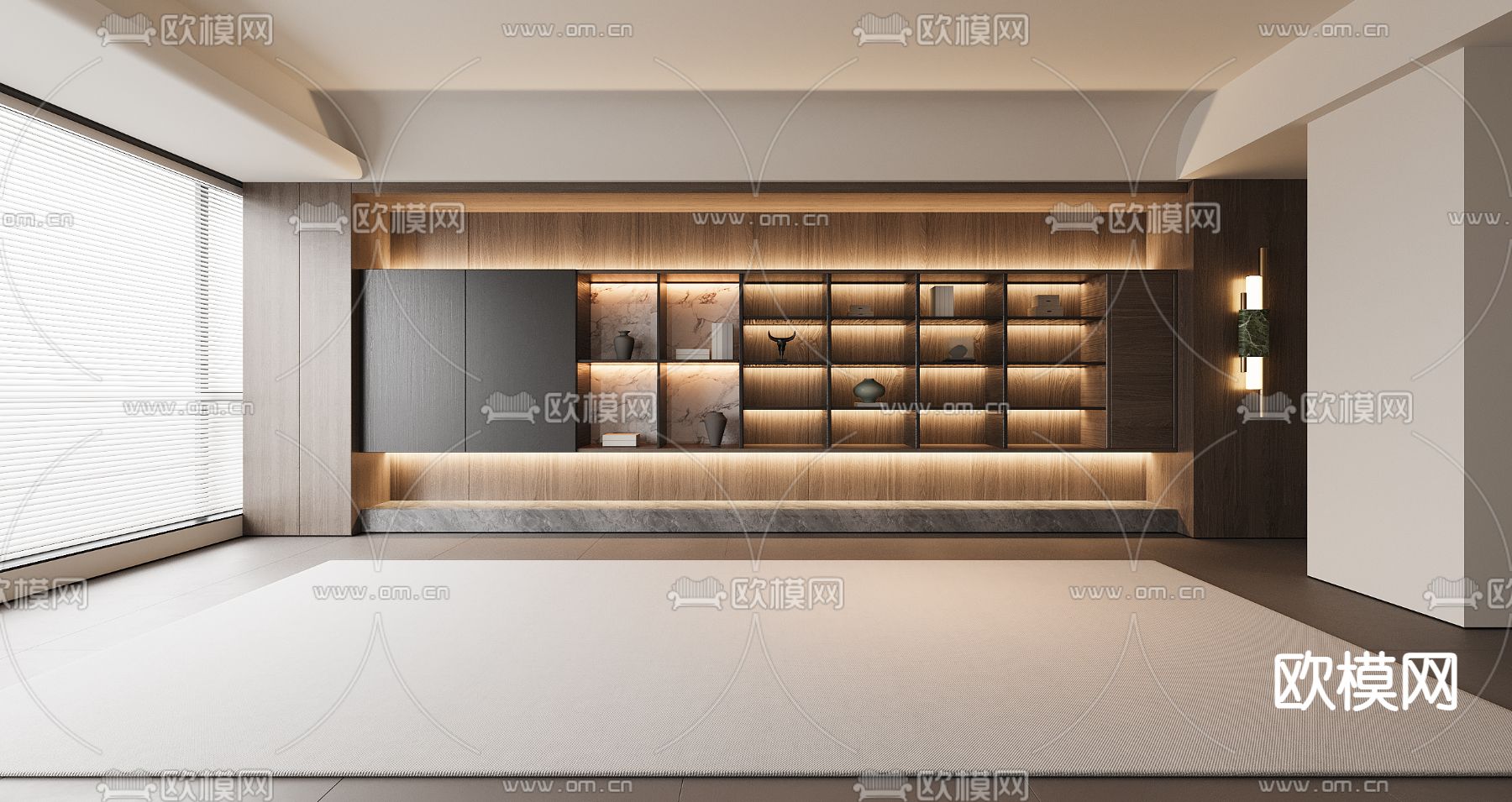 现代茶柜 茶水架3d模型下载