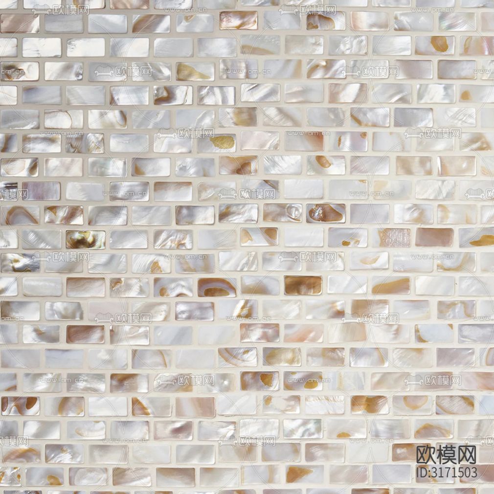 白色贝壳马赛克贴图下载
